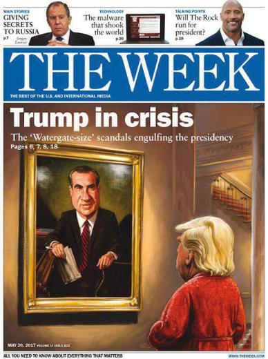 جدیدترین شماره از هفته نامه معتبرThe week.. نگاه ترامپ به نیکسون/رسوایی‌ درابعاد واترگیت